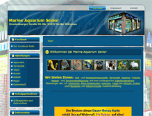 Tablet Screenshot of marine-aquarium-senior.net
